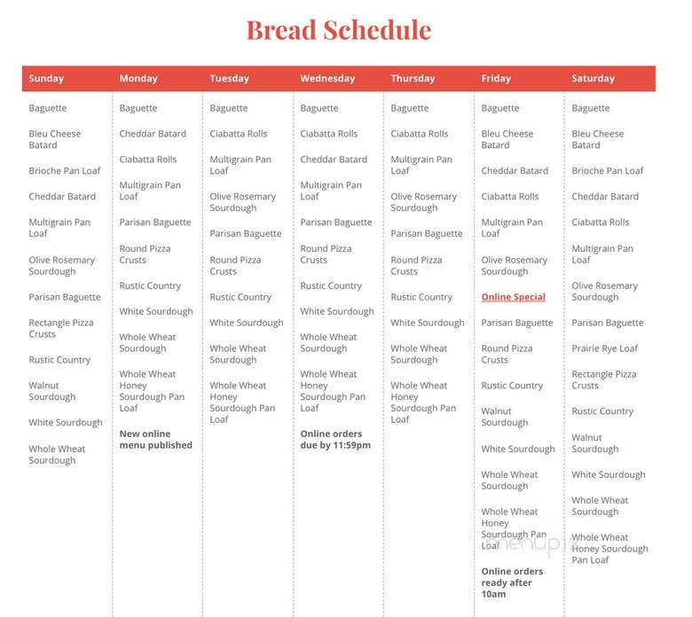 Le Quartier Bakery - Omaha, NE menu_pic