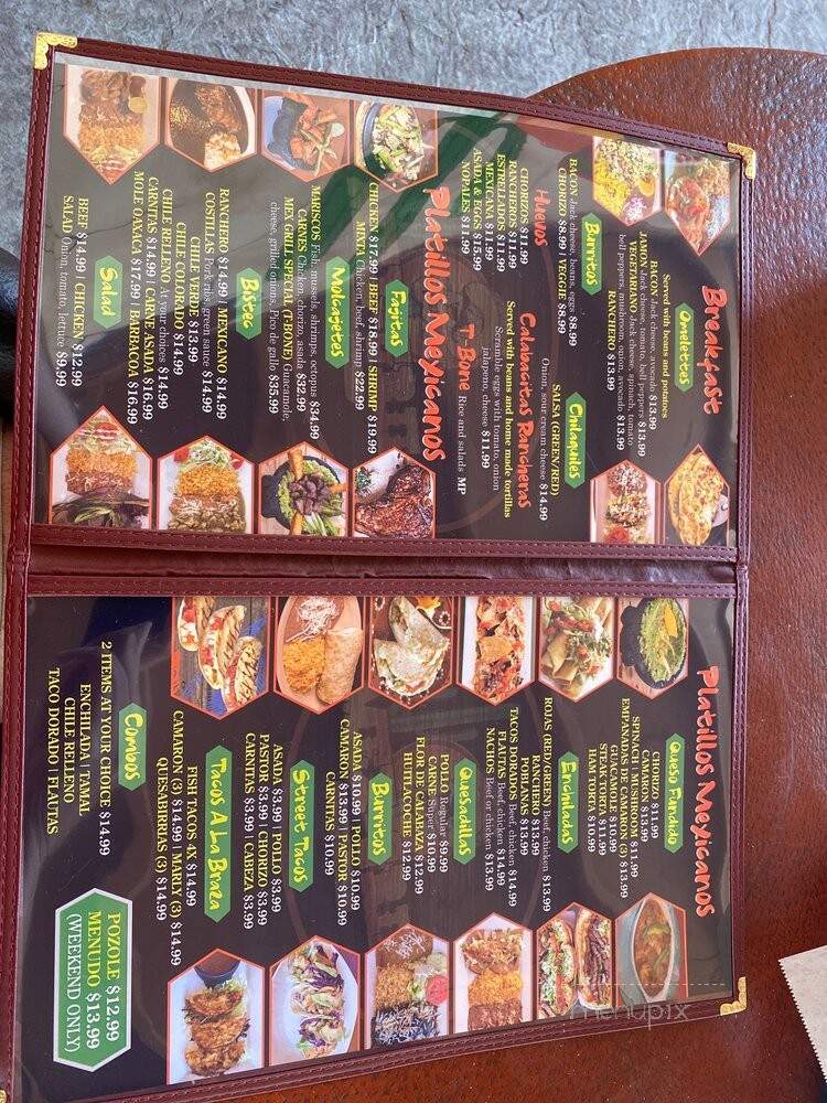 Ruby's Mexican Food - San Jose, CA menu_pic