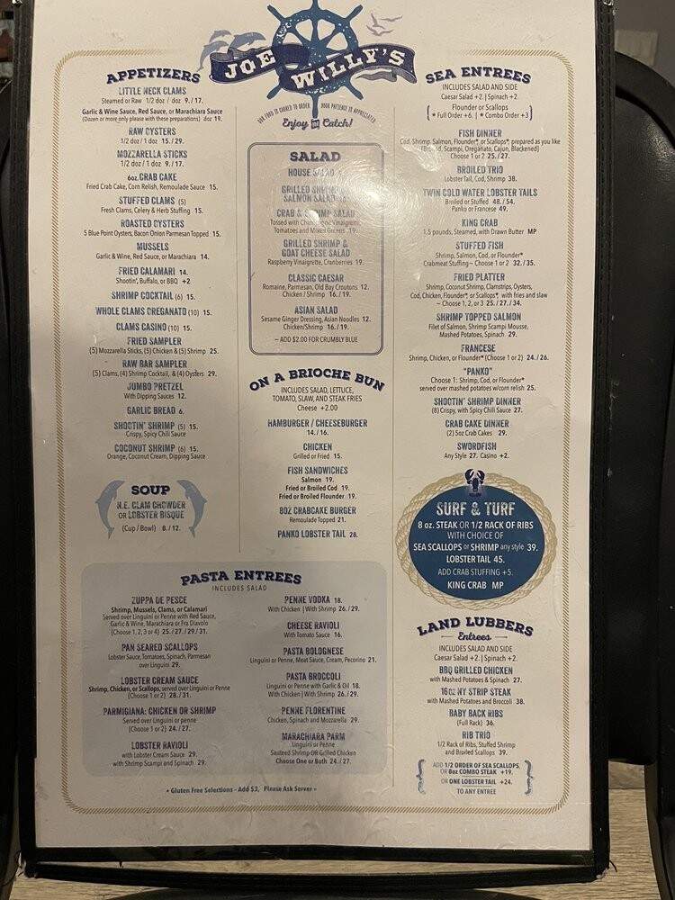 Joe Willy's Fish Shack - Fishkill, NY menu_pic