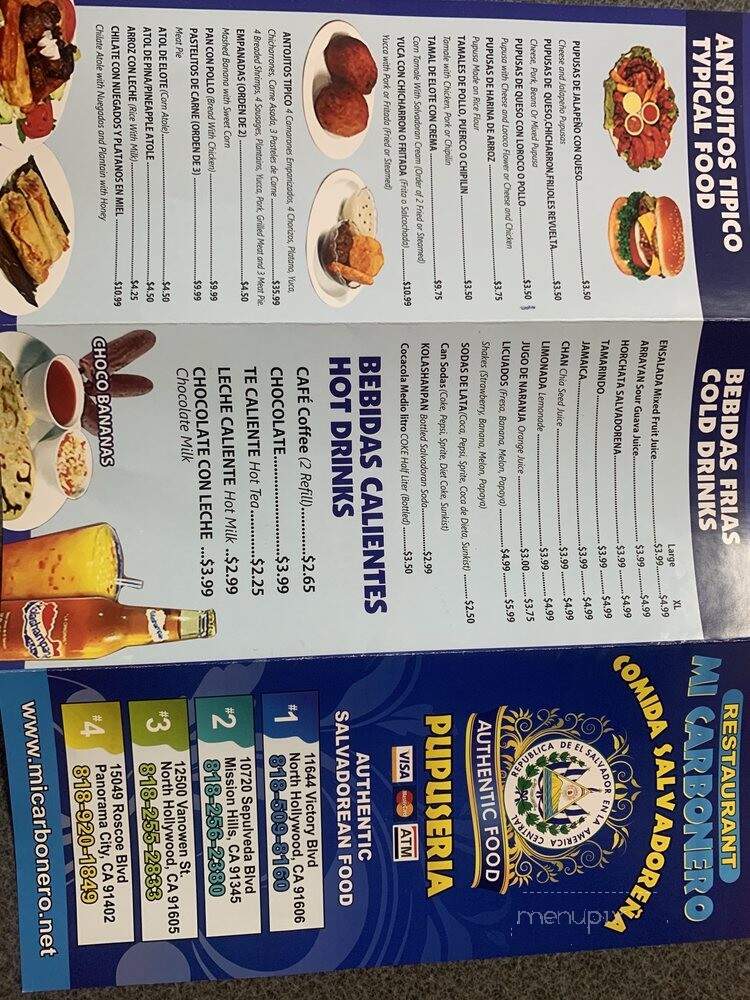Mariscos El Pirata - Panorama City, CA menu_pic