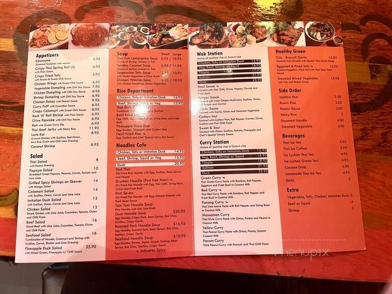 Sky Thai - Jersey City, NJ menu_pic