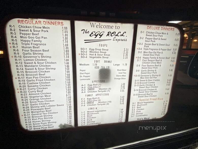 Egg Roll Express - Tulsa, OK menu_pic