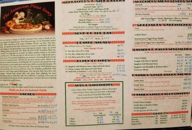 N & W Pizza - Riverside, CA menu_pic