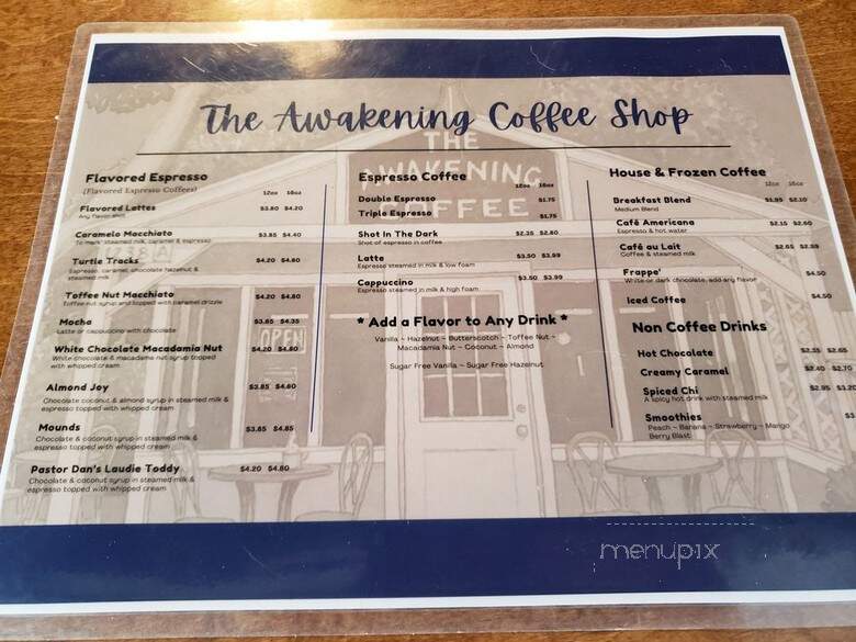Awakening - Brookshire, TX menu_pic
