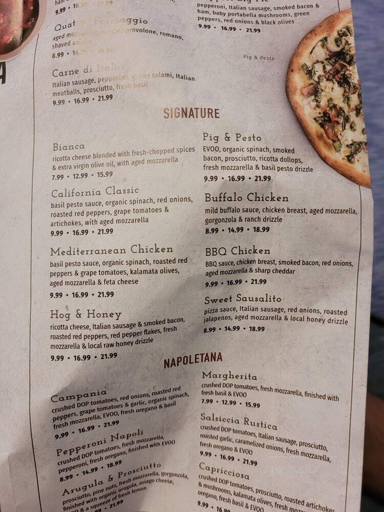 Flippers Pizzeria - Orlando, FL menu_pic