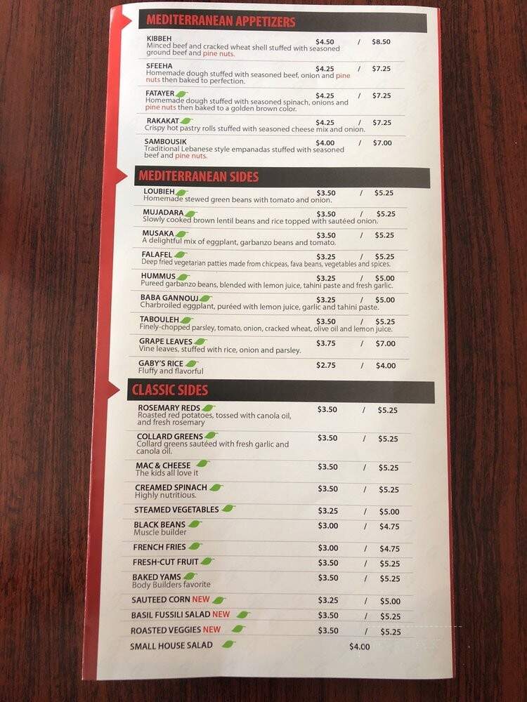 Gaby's Express - Marina Del Rey, CA menu_pic