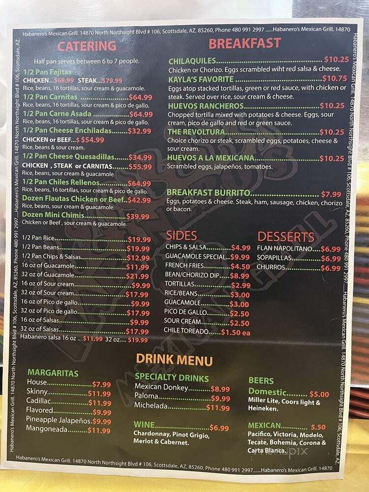 Habanero's Mexican Grill - Scottsdale, AZ