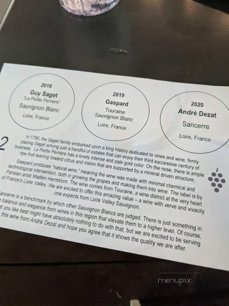 The Grove - Austin, TX menu_pic
