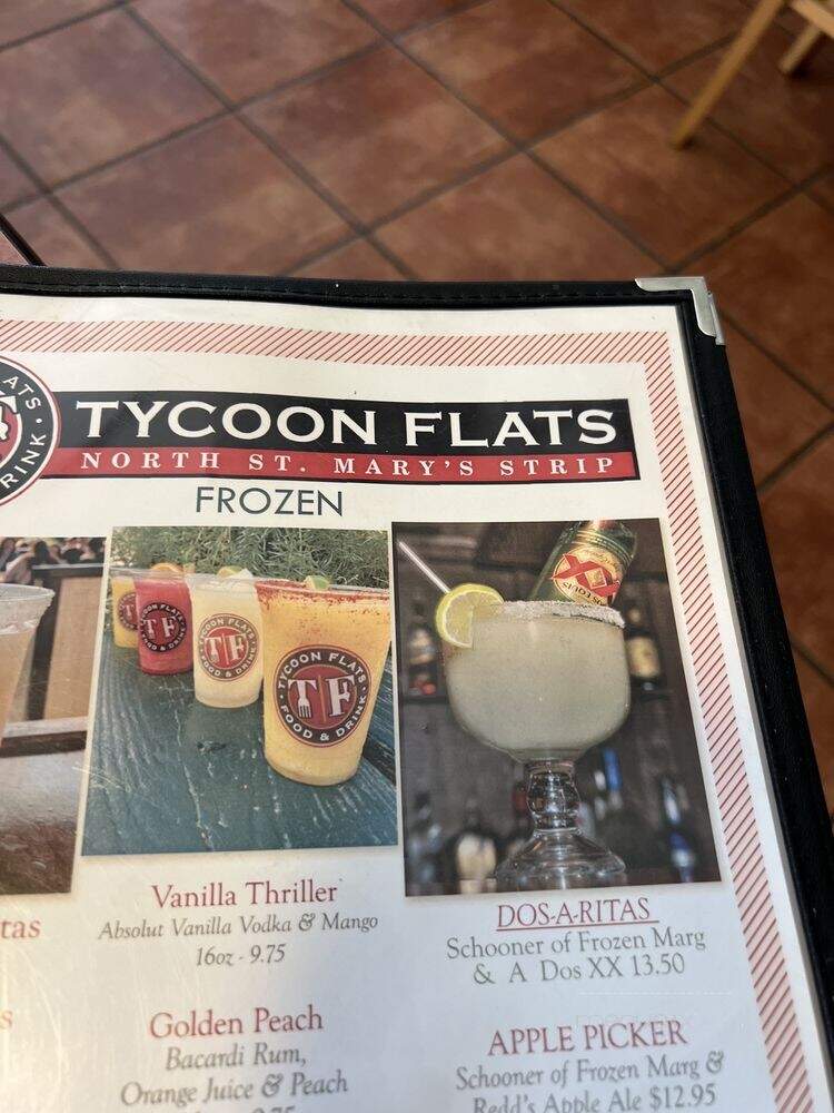Tycoon Flats - San Antonio, TX menu_pic