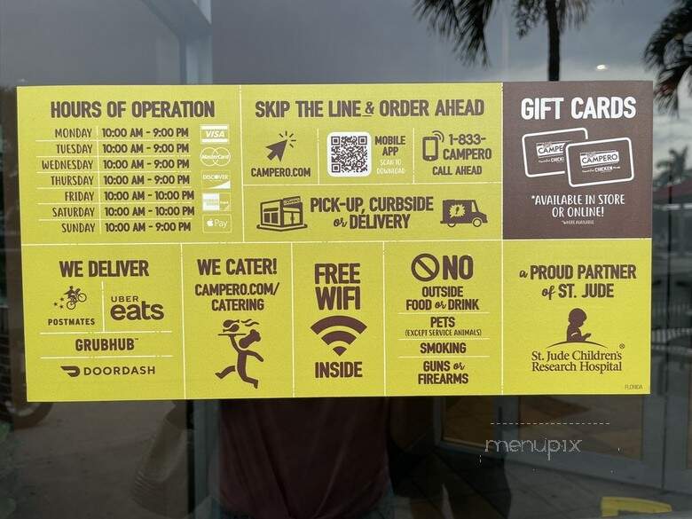 Pollo Campero - Boynton Beach, FL menu_pic