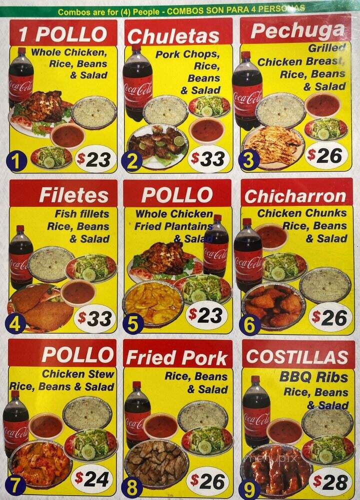 El Rinconcito - New York, NY menu_pic