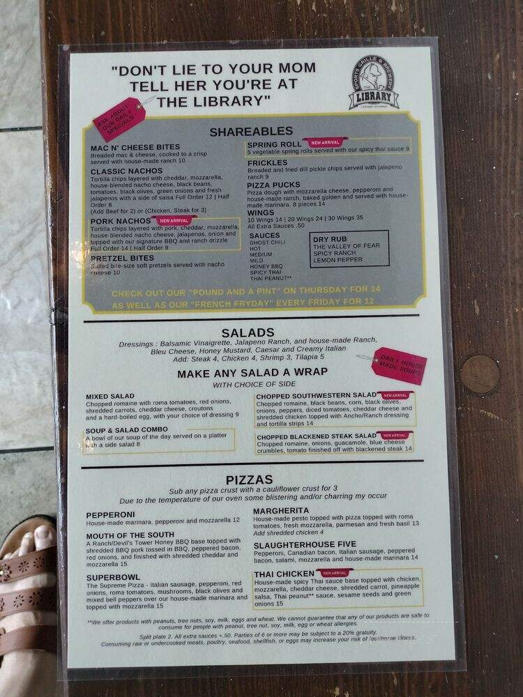Fireside Lounge - Laramie, WY menu_pic