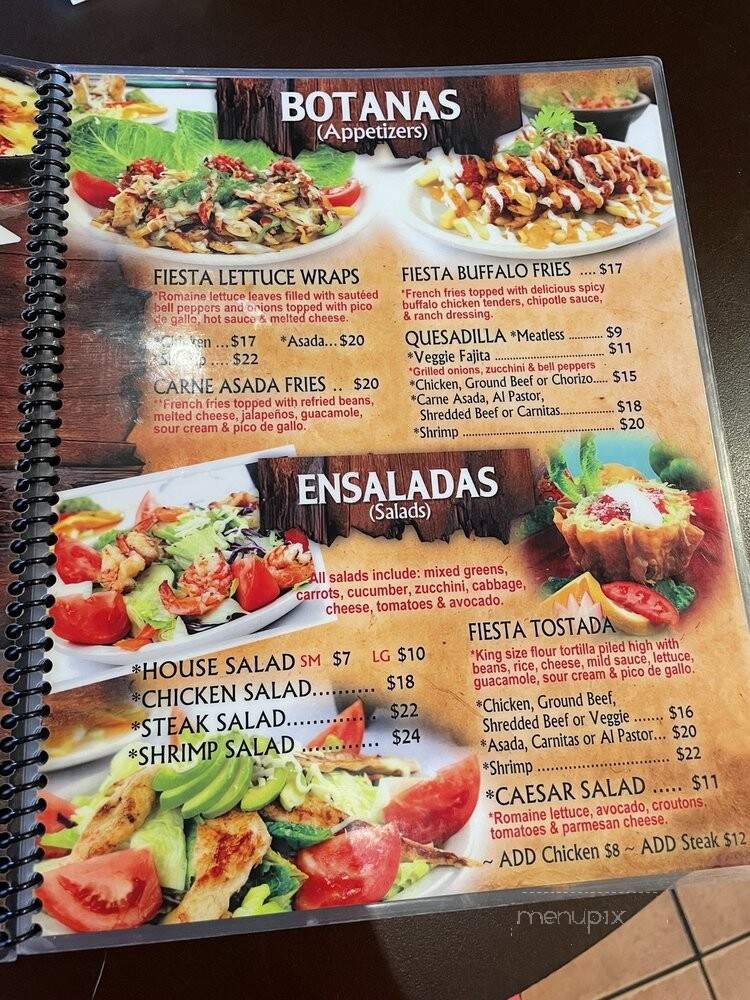 Fiesta Martin Mexican Grill - Inglewood, CA menu_pic