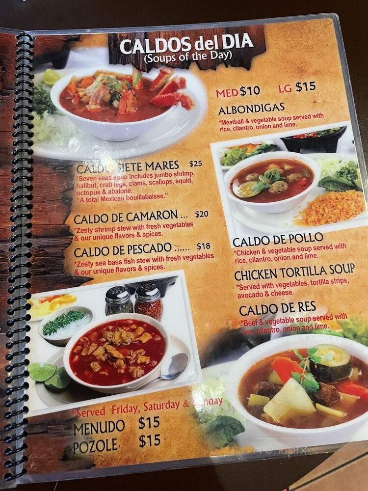 Fiesta Martin Mexican Grill - Inglewood, CA menu_pic
