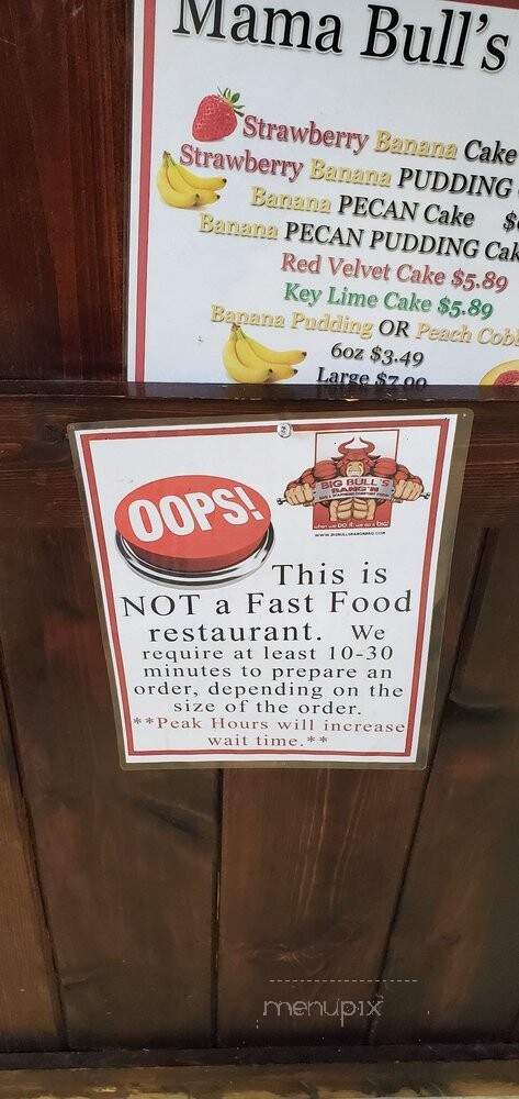 Big B's BBQ - Abbeville, SC menu_pic
