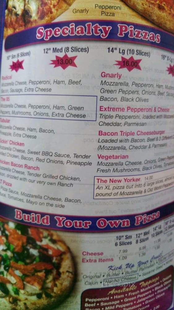 SLICE OF THE 80's - Westland, MI menu_pic