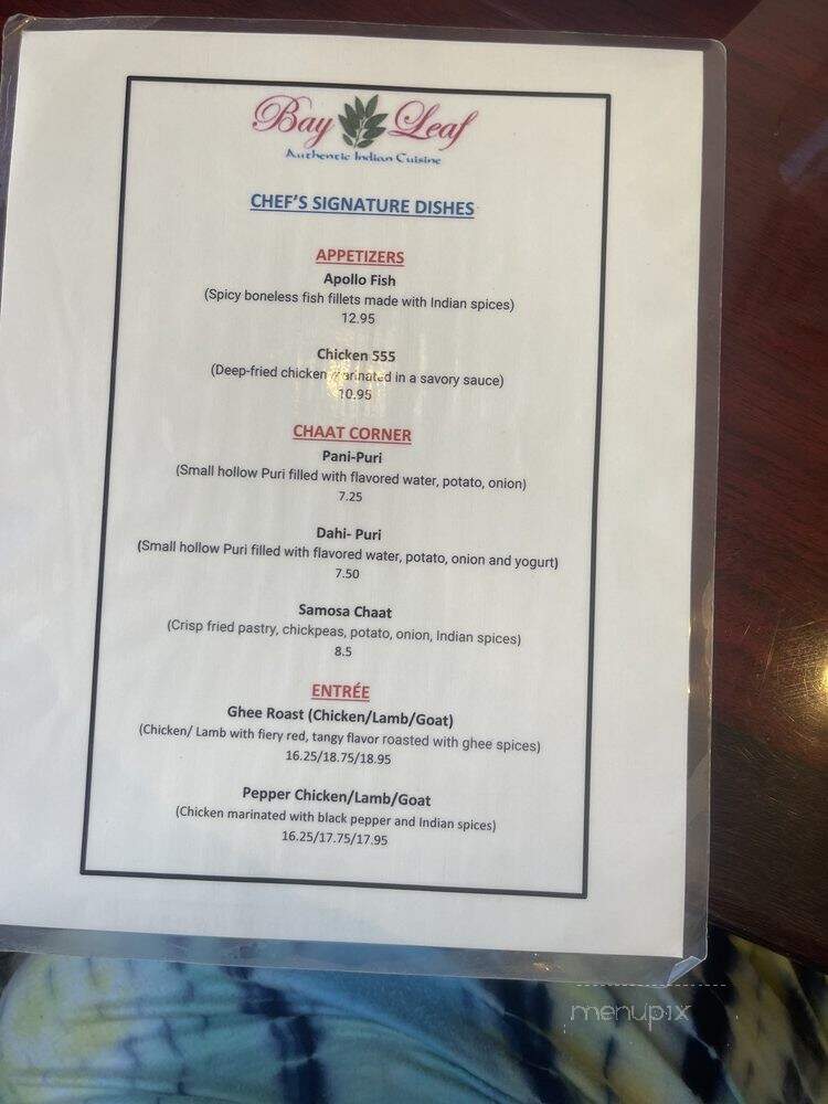 Bay Leaf - Baton Rouge, LA menu_pic