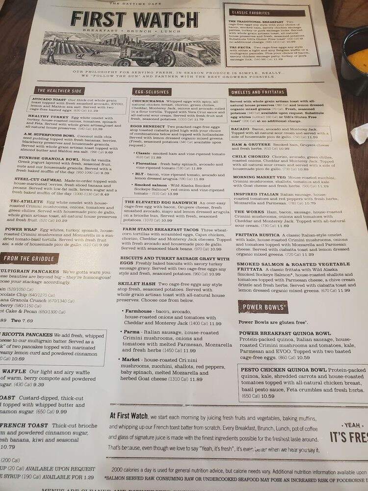 First Watch - Cleveland, OH menu_pic