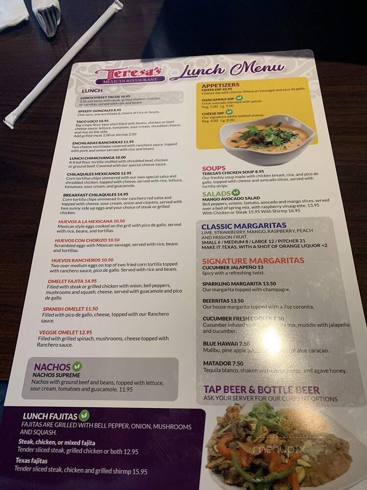 Teresa's Restaurante Mexicano - Golden Valley, MN menu_pic