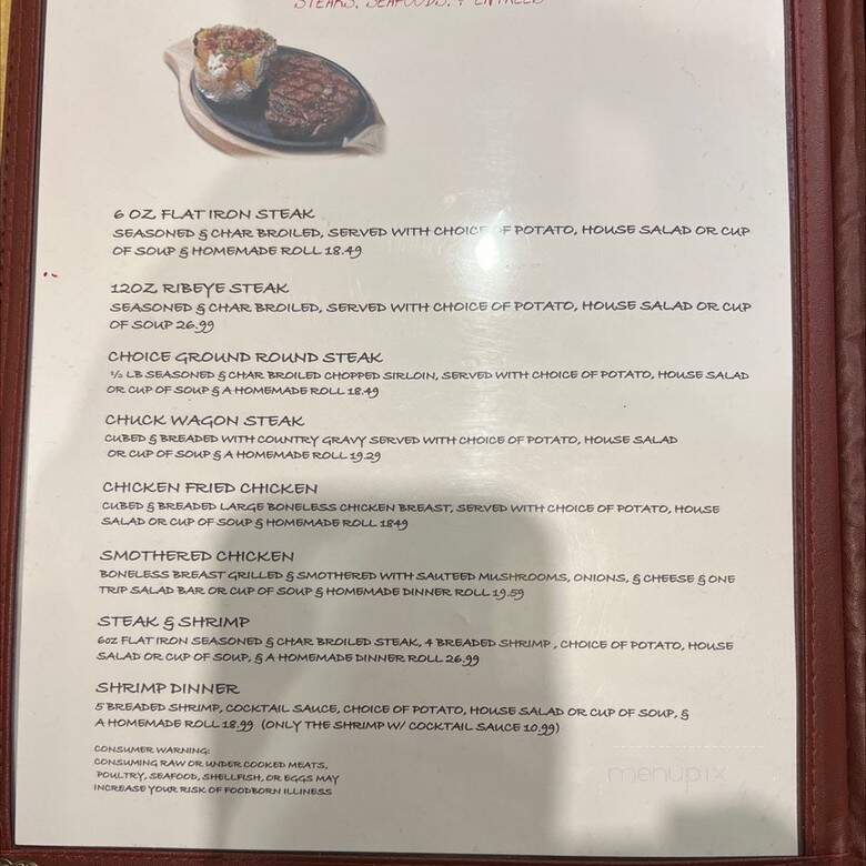 Village Inn Motel & Restaurant - Challis, ID menu_pic