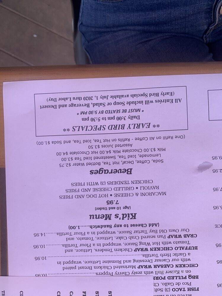 Clancy's By The Sea - Ocean City, NJ menu_pic