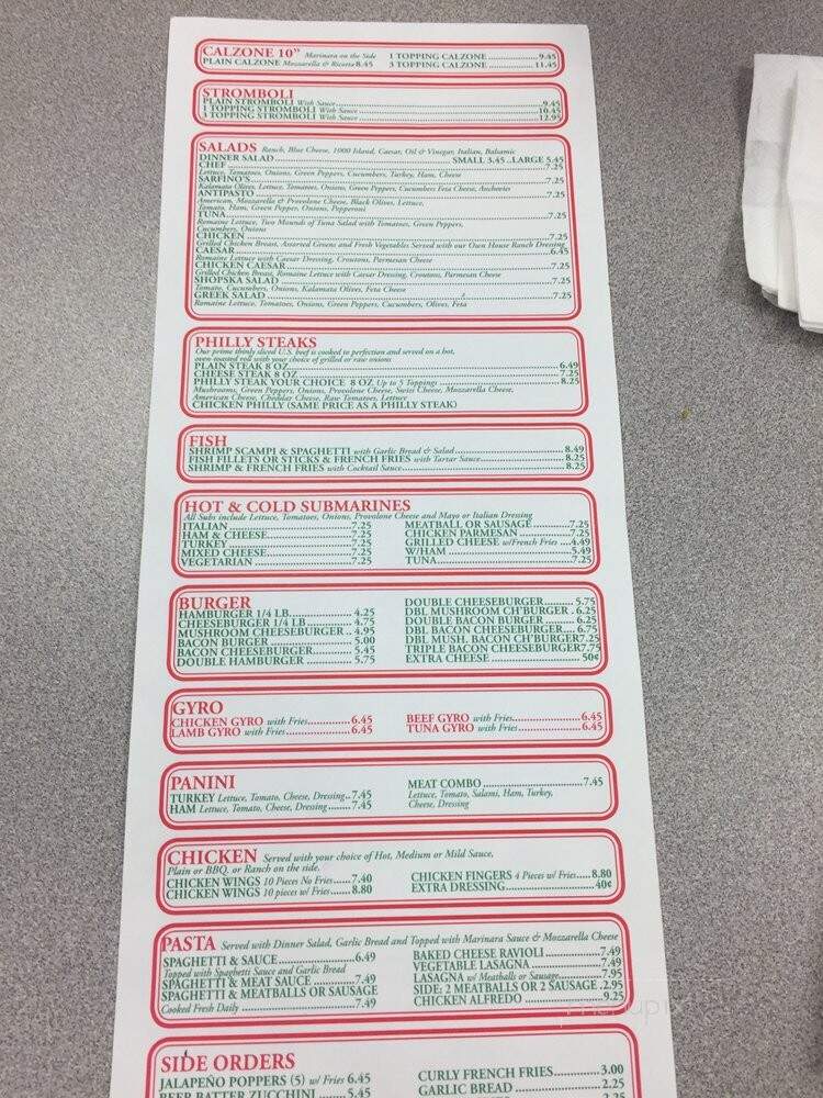 Sarafino's - Las Vegas, NV menu_pic