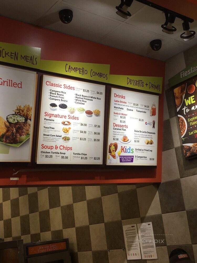Pollo Campero - Los Angeles, CA menu_pic