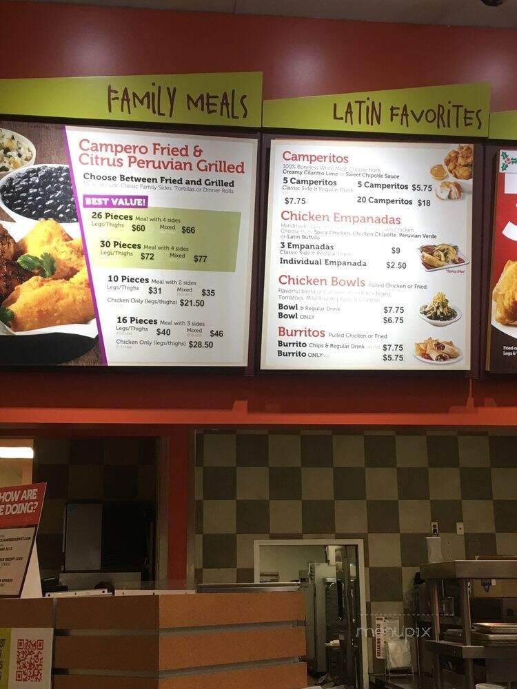 Pollo Campero - Los Angeles, CA menu_pic