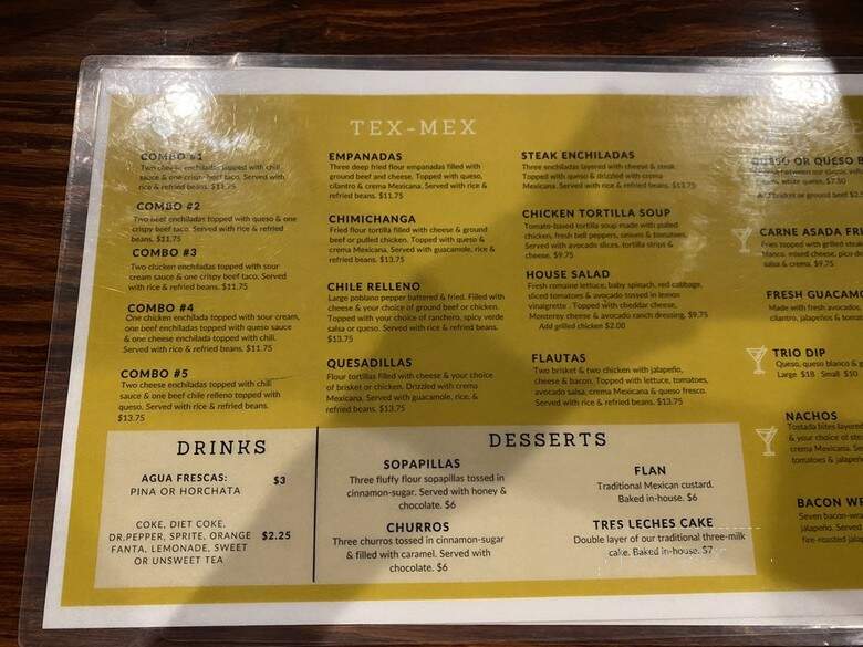 La Milpa - Denton, TX menu_pic