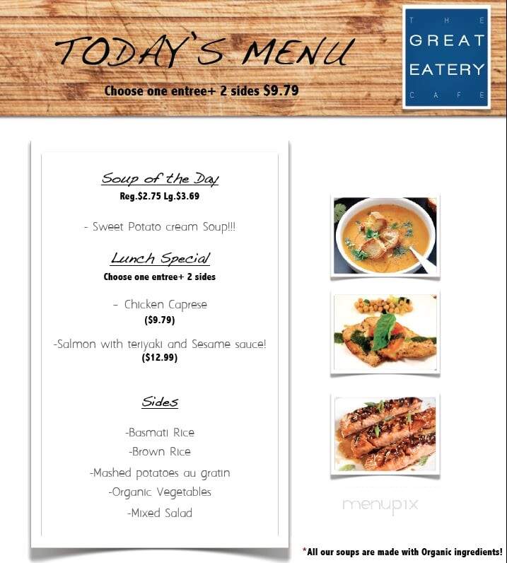 The Great Eatery Cafe - Miami, FL menu_pic