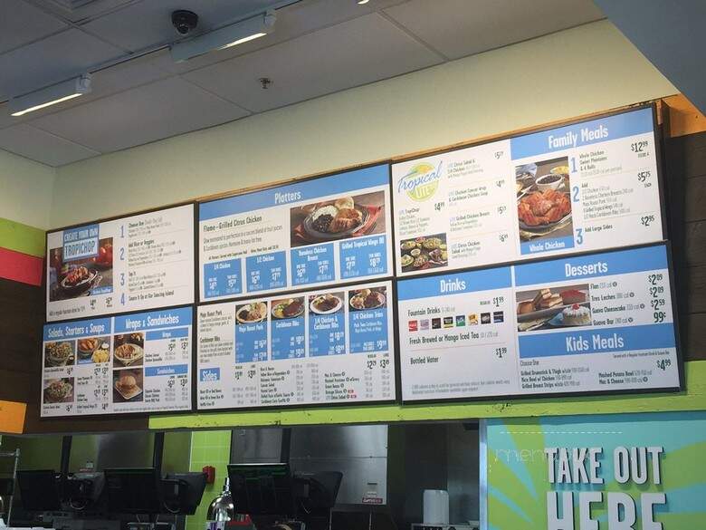 Pollo Tropical - Kissimmee, FL menu_pic