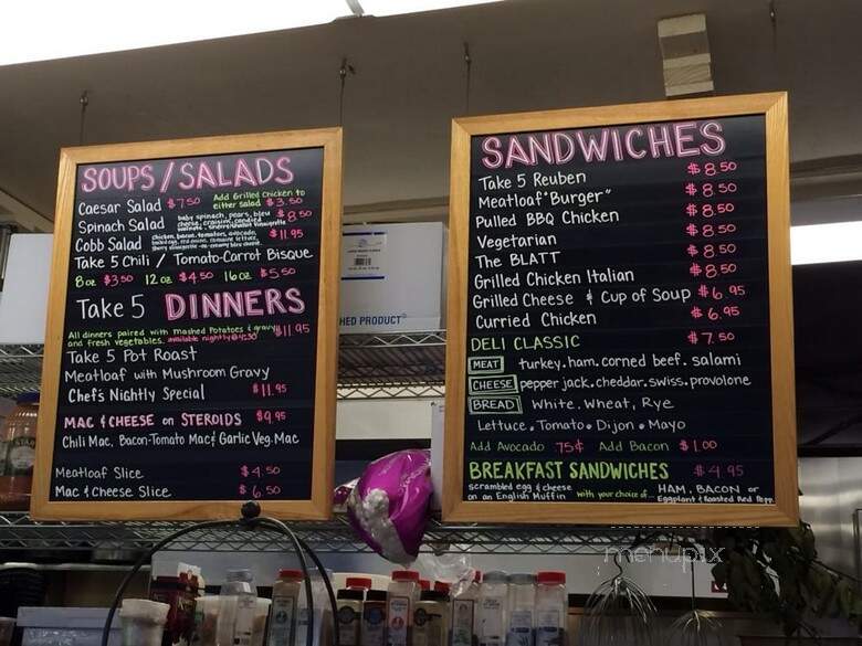 Take 5 Urban Market - Seattle, WA menu_pic