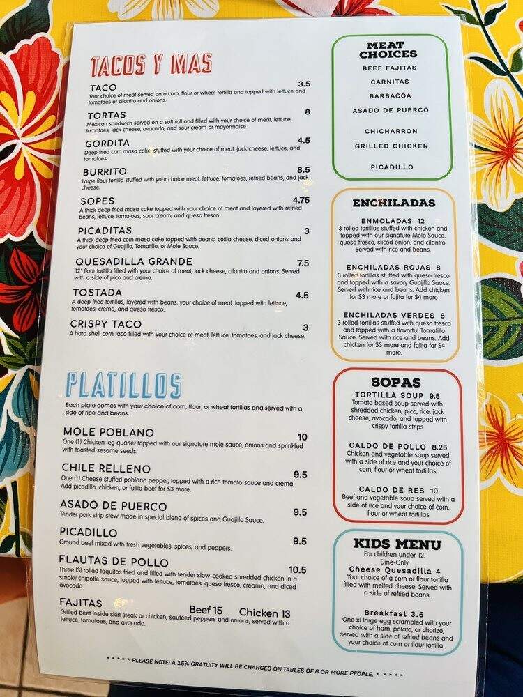 Bakery Puebla - Houston, TX menu_pic