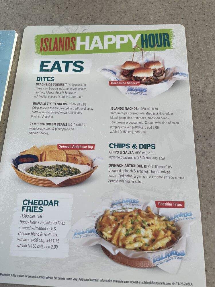 Islands Restaurant Regional - Manhattan Beach, CA menu_pic