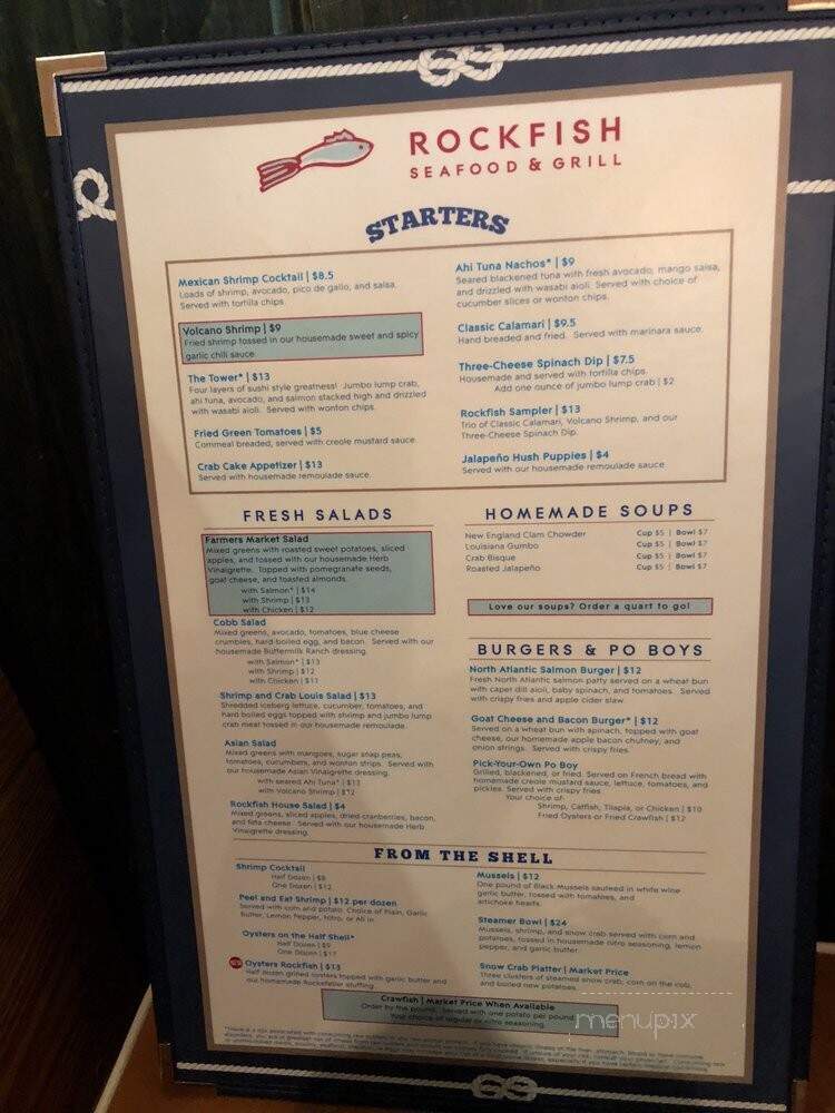 Rockfish - Highland Village, TX menu_pic
