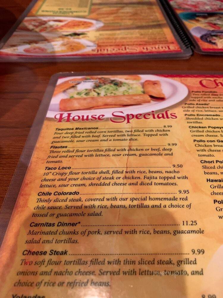 Los Tres Amigos - Waukee, IA menu_pic