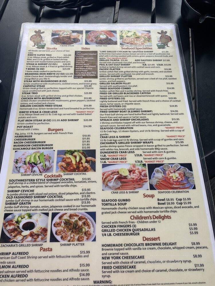 Basin Creek - Dallas, TX menu_pic