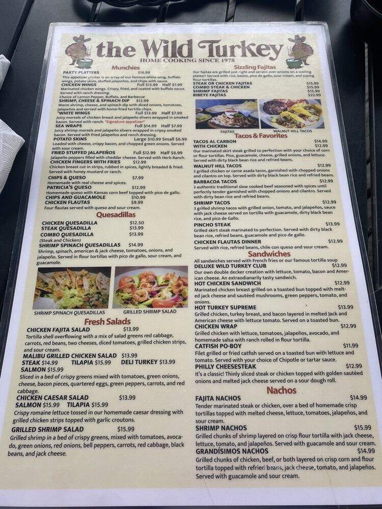 Basin Creek - Dallas, TX menu_pic