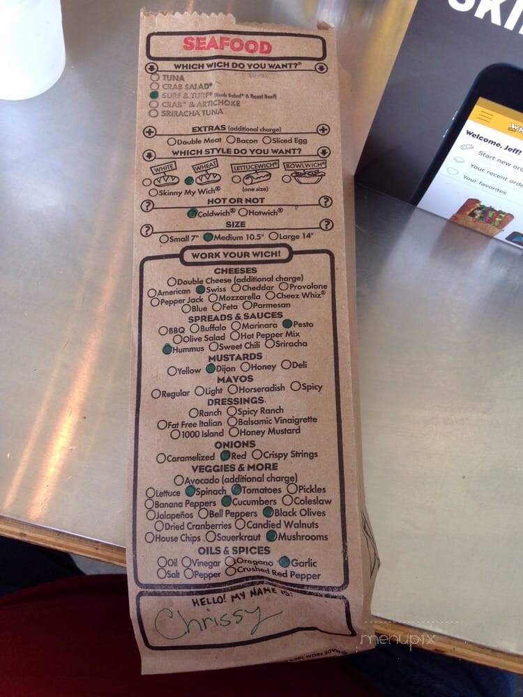 Which Wich Superior Sandwiches - Carmel, IN menu_pic
