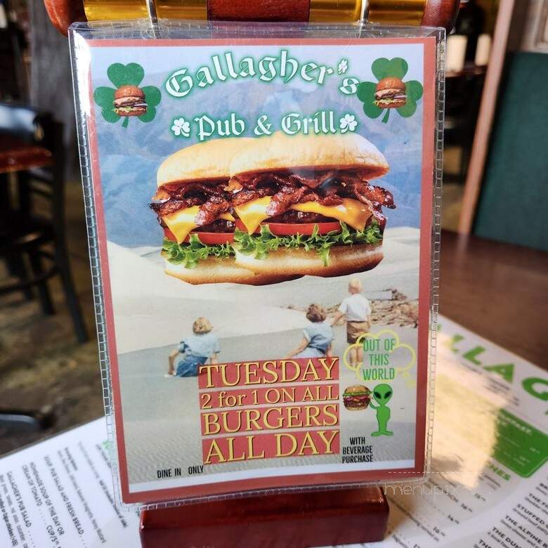 Gallagher's Pub & Grill - Long Beach, CA menu_pic