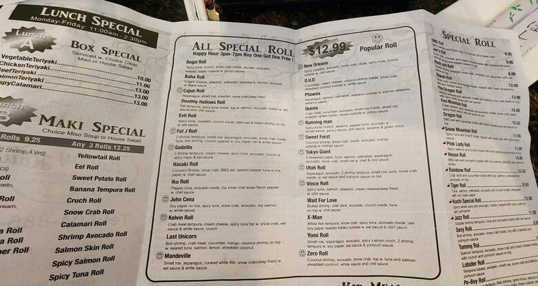 Sushi Village - Metairie, LA menu_pic