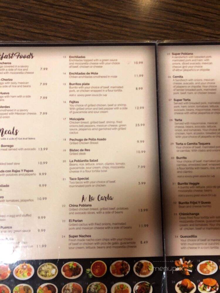 Mi Puebla Restaurant - Ogden, UT menu_pic