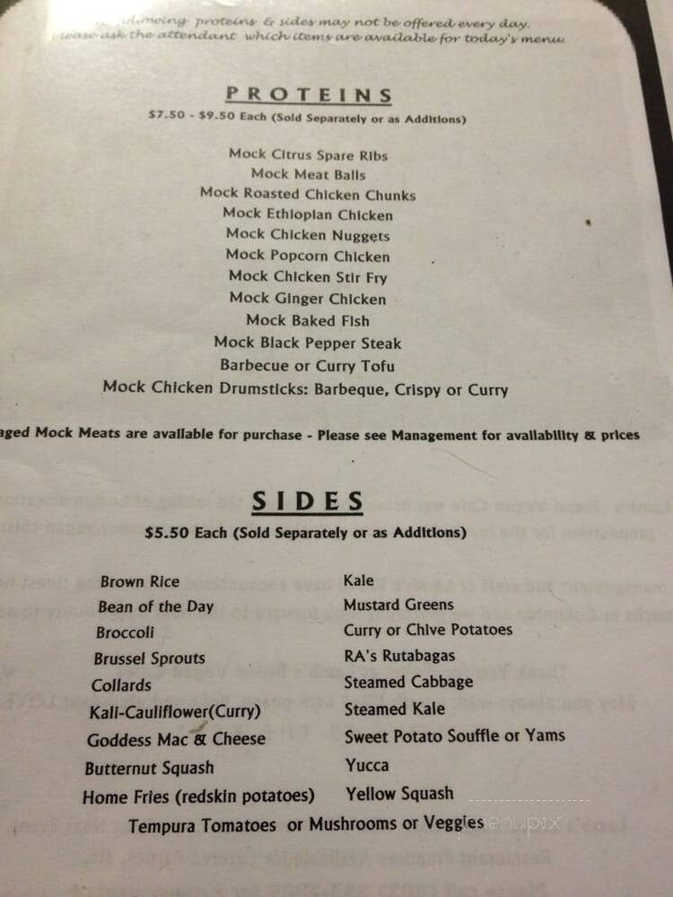 Lambsbread Vegan - Columbia, SC menu_pic