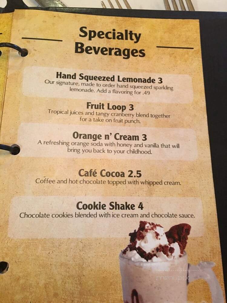 Benvenuto's - Oshkosh, WI menu_pic