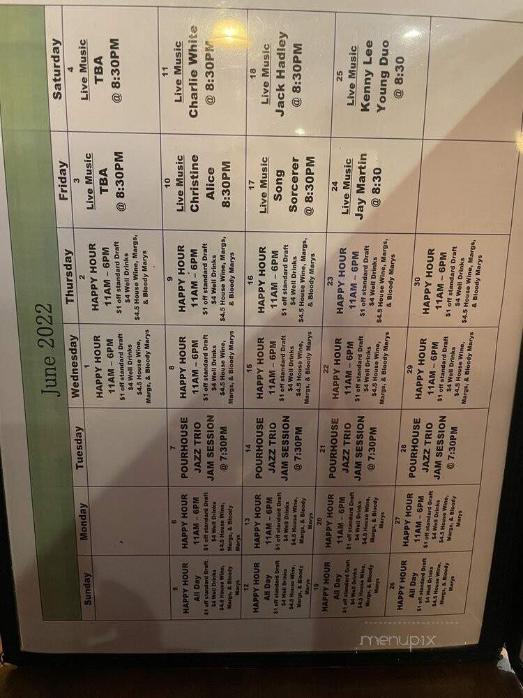 Pourhouse Bar and Grill - Loveland, CO menu_pic