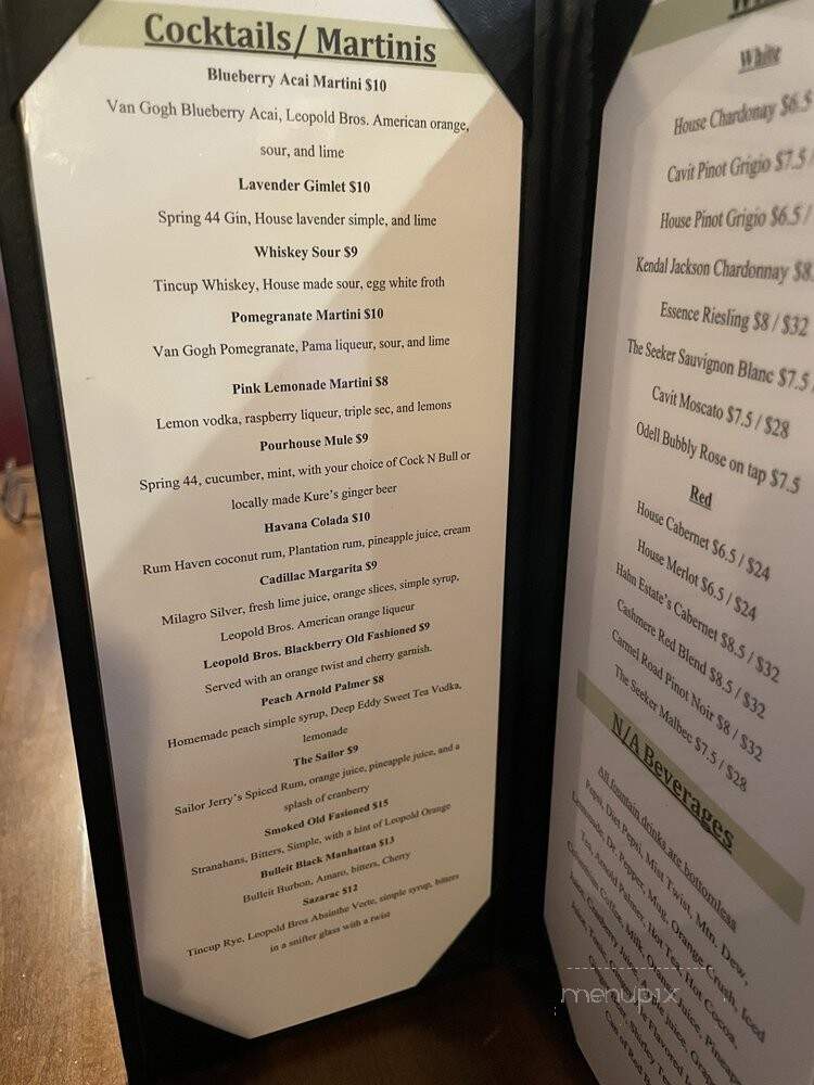Pourhouse Bar and Grill - Loveland, CO menu_pic