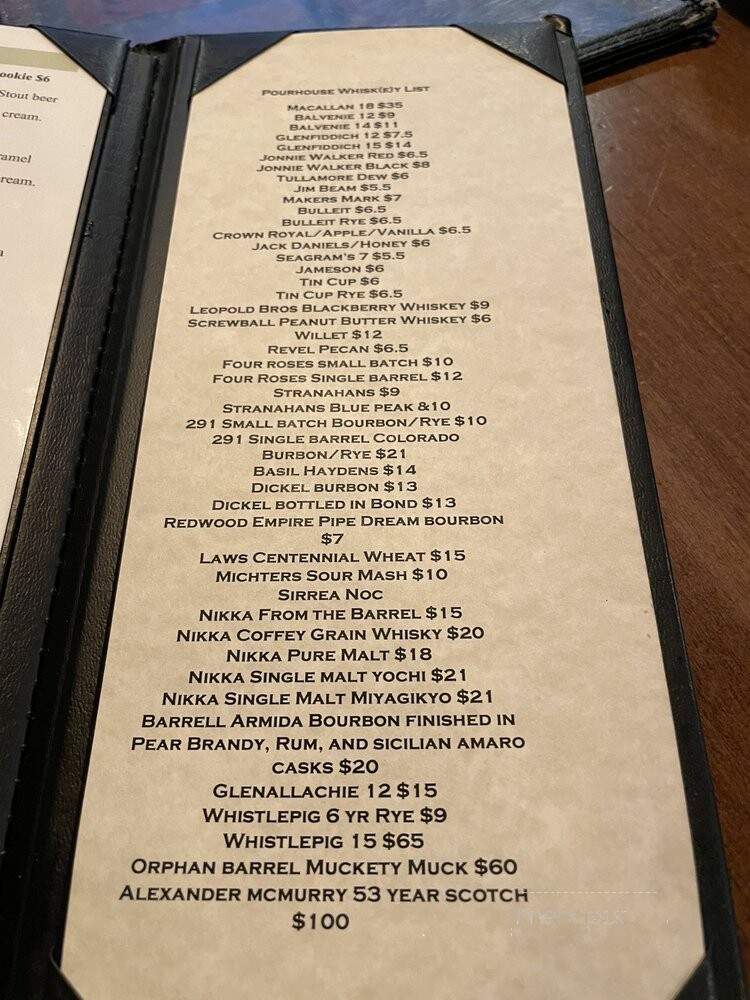Pourhouse Bar and Grill - Loveland, CO menu_pic