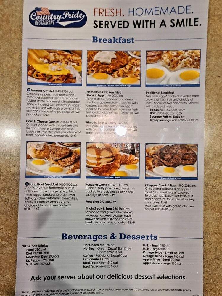 Country Fair Restaurant - Willcox, AZ menu_pic