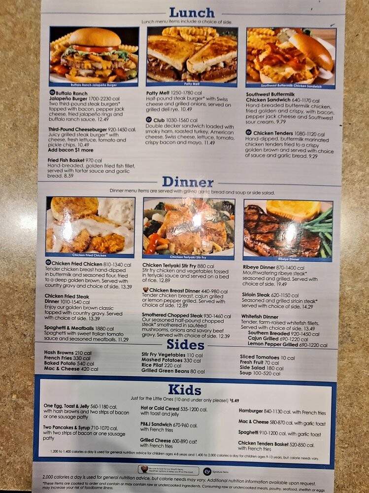 Country Fair Restaurant - Willcox, AZ menu_pic