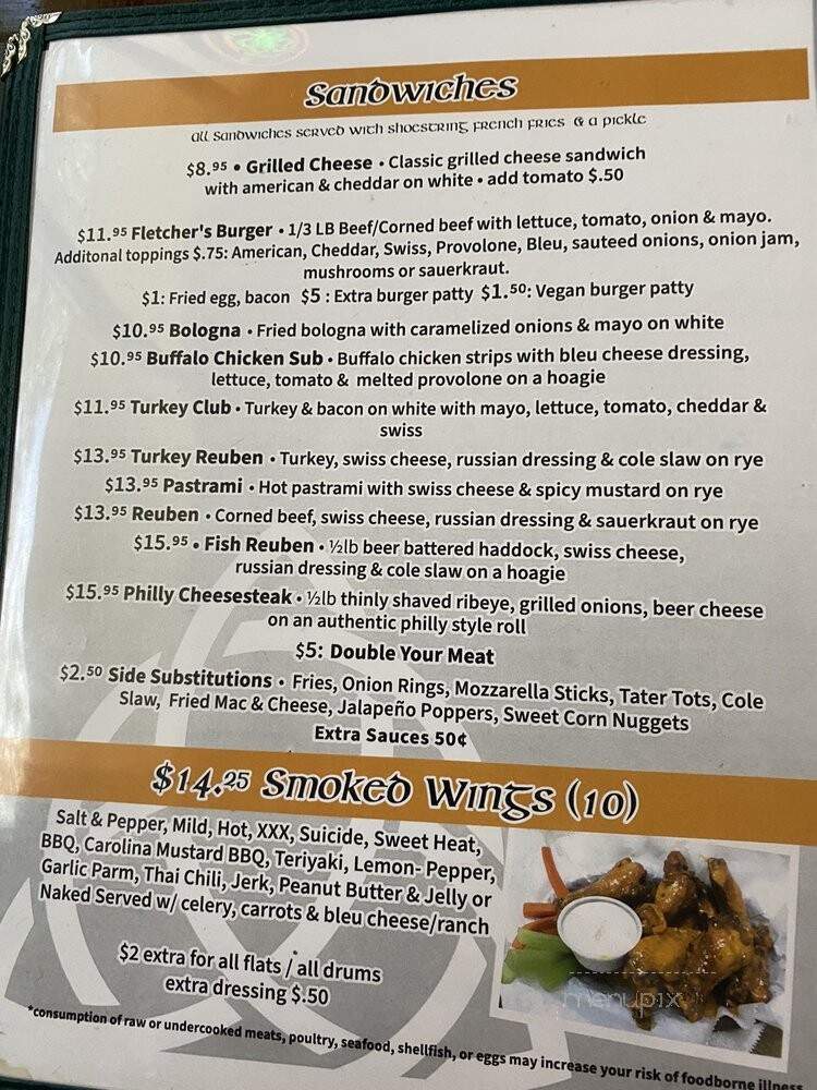 Fletchers Cigar Bar & Social - Ormond Beach, FL menu_pic